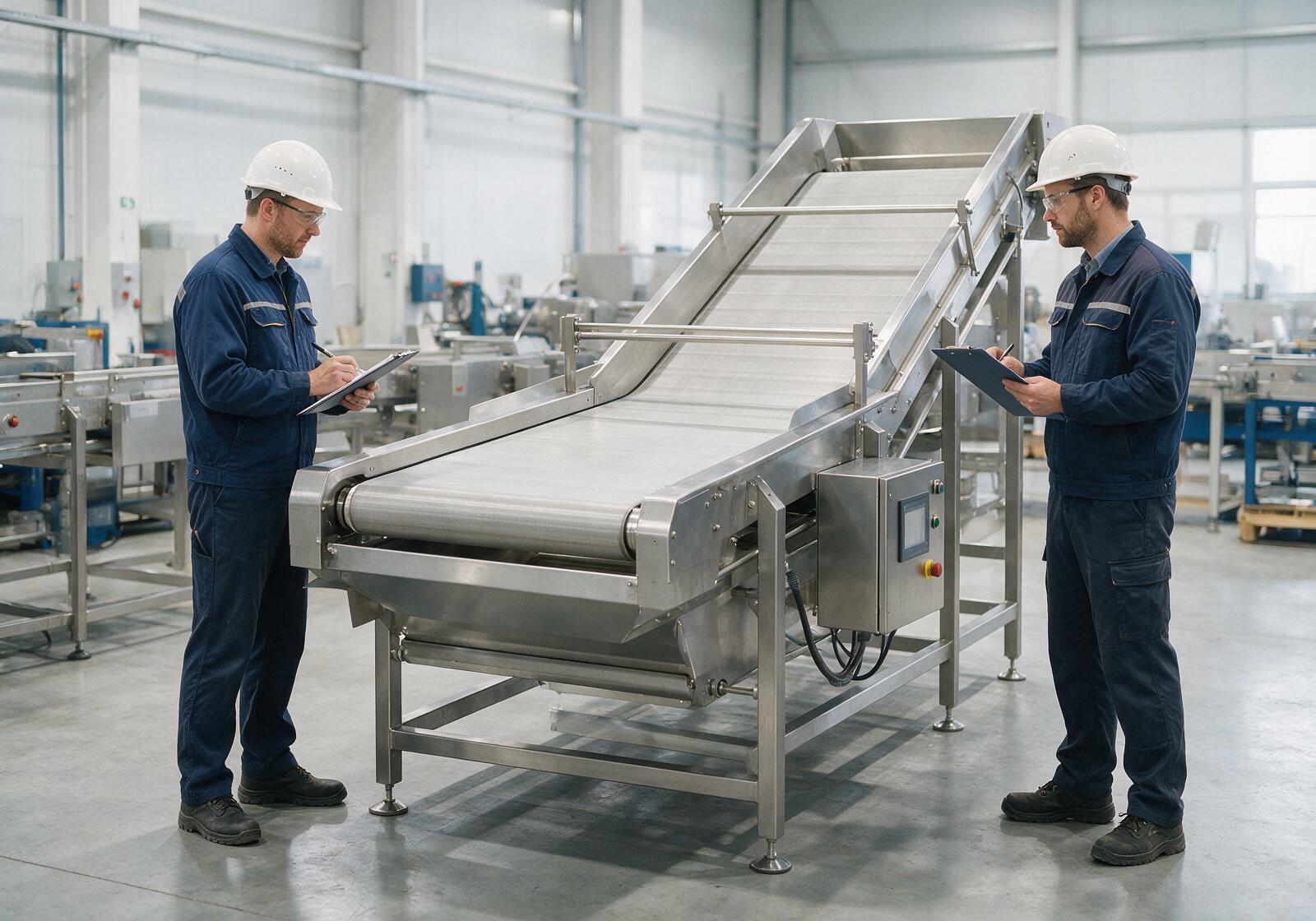 Factory acceptance test of slaughter line equipment before shipment